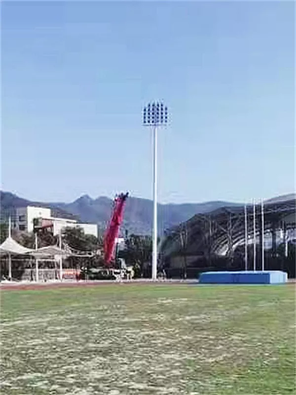 20220310溫州大學亞運會訓練場35米28800W爬梯式高桿燈-4